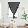 Cortinas Totalmente Opacas, Cinta Mágica Sin Taladro, Cortina Divisoria para Casa de Alquiler, Cortina Corta Adhesiva para Bloquear Ventana Pequeña de Ventana Saliente en Dormitorio