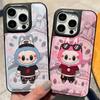 Adecuado para Apple 17 Serie Artesano de Cuero 18 Pro Max iPhone 15 Pintado en Cuero Anti-Caída 16 Agujero Grande Funda para Teléfono 14