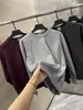 Clássico Americano Retrô Outono/Inverno Novo Solto Casual Simples Versátil Gola Redonda Lisa Manga Longa Moletom Masculino Tendência