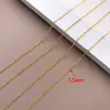 Cadena Chapada en Oro de 18 Quilates que Conserva el Color Chapada con Oro Real Cadena Fina Colgante Cadena en Forma de O Extensor Collar Pulsera Material Accesorios para Manualidades