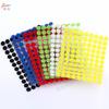 Velcro de Puntos de Colores para Jardín de Infancia Hecho a Mano Gancho y Bucle 10mm 230mm Redondo Tipo Perforadora Velcro Adhesivo