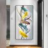 Decoração de Parede Doméstica Pintura de Alta Definição Moderna Nórdica Pena de Cor Única Pintura a Óleo Abstrata Pintura em Spray Fonte Transfronteiriça