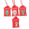 Dibujo animado mascota linda doce Zodiaco mini bolsita bolsita bolsa Guardia Real animal año bolsa Runa colgante cabestro portátil