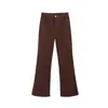 Pantalones de pana Micro-Lar para mujer, Otoño e Invierno, forrados de polar, talla grande, para chica rellenita, elásticos, adelgazantes, con forma de pera, campana, herradura