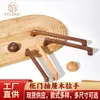 Armario de Estilo Nórdico Tirador de Madera Maciza Cajón Gabinete Tirador de Madera Puerta de Gabinete Simple Mesa Puente Plano Tirador de Madera