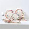 Cerâmica Doméstica Estilo Francês Jantar Ocidental Luxo Retangular Porcelana Óssea Cozinhar Prato de Peixe Tigela Prato Louça Bonita