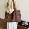 Bolso de Hombro de Moda con Estampado de Leopardo de Gran Capacidad para Mujer, Bolso Tote Nuevo Sencillo y Personalizado, Bolsa de Compras, Bolso de Viaje Versátil