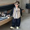 Chaqueta para niño primavera y otoño 2026 estilo nuevo, elegante y moderna, conjunto de primavera genial para niños, chaqueta de béisbol para bebé