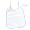 Babero de Algodón de Verano para Bebé Extra Grande Lindo Estampado Carita Sonriente Bebé Cena Toalla Impermeable Resbaladiza Broche Bolsillo para Cena