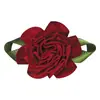 Fábrica de Fitas Folha em Oito 3D Decoração Floral Feita à Mão Fita de Cetim de Poliéster Fita de Organza Decoração de Folha Fita Floral