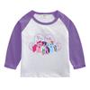 Camiseta de manga larga para niños, ropa infantil, otoño 2022, nueva camiseta de algodón para niñas, primavera y otoño, camisa de fondo estilo coreano para niñas