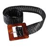 Moda Coreana Cinturón Ancho para Mujer Tejido Cuerda Encerada Decorativo Trenzado Cubre Cintura Casual Vintage Color Cáñamo Cinturón Artístico F957
