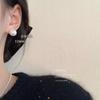 Aretes de perlas de imitación aretes de alta gama aretes femeninos aguja de plata 925 plata esterlina aretes de perlas vintage al por mayor joyería simple