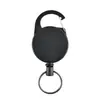 Hebilla de plástico de fácil extracción Cable de acero inoxidable de 1 mm de grosor Cuerda de cable de acero telescópica de alto rebote Hebilla de metal Llavero anti-pérdida anti-robo