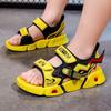 Sandalias para niños 2023, nuevas sandalias de verano para niños de talla mediana y grande, zapatos de playa para niños, zapatos de hombre de moda, suela suave y antideslizante para niños pequeños.