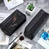 2025 Popular Bolsa de Maquiagem de Rede Armazenamento Bolsa de Armazenamento Transparente de Alta Qualidade Conveniente para Viagem Grande Capacidade Necessaire Três