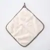 Toalla de mano colgante de vellón de coral engrosada, patrón de piña, paño absorbente de doble cara, paño de limpieza para cocina, paño para platos