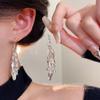 Agulha de Prata 925 Popular Mesmo Estilo Brincos Dourados para Mulheres Luxo Acessível Elegante de Ponta Brincos de Pérola Novos Brincos Retrô