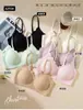 Ropa interior sin costuras con banda de gel de soporte suave para mujer, sujetador con sensación de segunda piel, alta elasticidad, sin aros, sujetador de encaje con copa totalmente fija