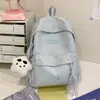 Nueva Mochila Escolar para Estudiante de Secundaria Femenina Estilo Ins de Alta Apariencia Estampado de Estrellas Campus Gran Capacidad Mochila para Estudiante de Secundaria Moderna