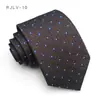 Gravata Formal Masculina para Negócios 8cm Larga Listrada Champanhe Bolinhas Profissional para Camisa Amarrada à Mão Estilo Coreano Casamento