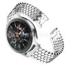 Para Samsung Galaxy Watch 46mm pulseira de corrente de aço inoxidável com padrão de escamas de peixe e aço de liga de zinco