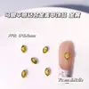 Decoraciones de Uñas de Aleación con Pedrería Marquise Colorida de Moda con Base Metálica Dorada y Plateada