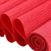 Papel Crepom Colorido Flores Artificiais Feitas à Mão para Crianças Material de Embalagem para Buquê de Papel Crepom Papel para Enrolar