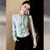 Blusas Femininas Lindas e Super Estilosas, Novo Design Francês para a Primavera de 2026, Moda de Nicho com Senso de Elegância, Mangas Longas