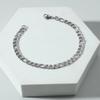 Pulseira de corrente masculina da moda, simples, moderna e versátil 1 Pulseira masculina transfronteiriça europeia e americana