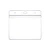 Porta credencial impermeable sellado de PVC al por mayor Portaplaca de trabajo autocerrable Cubierta protectora para credencial de identificación Película suave Porta credencial transparente de PVC