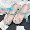 Novos Acessórios para Sapato Clog Charms de Sapato DIY Atacado Xiaohongshu Estilo Ballet Flor de Miçangas de Alta Qualidade Decoração de Sapato