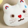 Pingente Chaveiro Boneco Cabeça de Gato Suando Desenho Animado Ornamento de Bolsa Broche de Urso Decoração de Acessório para Roupa Chapéu