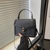 Verano 2025 Nueva Moda Color Sólido Casual Casual Gran Capacidad Bolso Cuadrado Pequeño Bolso de Hombro Mensajero Bolso de Mano para Viajero