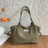2026 Nuevo Otoño Invierno Rayas Moda Gran Capacidad Simple Retro Personalidad Tendencia Versátil Bolso de Mano Hombro Tote