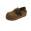 Zapatos Birkenstock de estilo rústico vintage con plataforma para mujer, nuevo modelo 2026, cómodos y versátiles, tipo slip-on para combinar con faldas