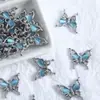 Acessórios Vintage Liga Gato Olho Borboleta Vazados com Diamantes Pingente de Borboleta DIY Grampo de Cabelo Artesanal Acessórios para Pulseira Materiais