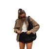 Chaqueta Corta Casual Retro de Gamuza para Mujer, Nueva, Transfronteriza, Amazon, Otoño e Invierno 2026, Europea y Americana