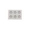 6 Hojas de Rosa Girasol Molde de Silicona de Girasol Goteo Manual Pegamento Arcilla Molde de Cerámica Blanda Decoración para Hornear