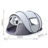 Barraca Externa em Formato de Barco para Acampamento, Estilo Pop-Up de Abertura Rápida Automática, Lançada Manualmente, Adequada para 3-4 Pessoas