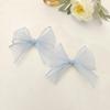 Fabricantes produzem fita de gaze rabo de peixe de 4cm com laço de organza doce suave corda de gaze versátil menina