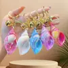 Llavero de Concha Chapada en Color Colgante para Coche Bolso Mochila Decoración de San Valentín Máquina de Peluches Venta al por Mayor Transfronterizo