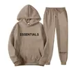 Nuevo conjunto de sudadera con capucha estilo americano con estampado de letras, casual y versátil, marca de moda, sudadera y pantalones de chándal holgados, unisex