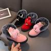 Botas de Nieve de Terciopelo de Invierno para Bebé Niñas Botas Pequeñas para Niñas Cálidas Esponjosas Lindas Invierno para Niños Zapatos de Algodón de Invierno para Niños