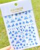 Pegatinas para uñas de copo de nieve comercio electrónico transfronterizo Navidad nuevo pegatinas para uñas de copo de nieve azul Me180-197 Azul