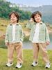 Pantalones Largos de Algodón para Niños Atuendo de Otoño Estilo Primavera y Otoño Pantalones Casuales para Niños Pequeños Niños Moda de Otoño