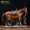 Estatua de Resina de Caballo Madre e Hijo Transfronteriza Adornos Caballo Individual Decoración del Hogar Artesanías Escultura Animal Inauguración de la Casa Adornos para Sala de Estar