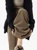 Pantalones de Maternidad Talla Grande para 200 Jin, Ropa Exterior, Otoño/Invierno, Con Terciopelo Adentro, Engrosados, No Restrictivos para el Embarazo, Pantalones Largos de Pierna Ancha, Ropa de Maternidad