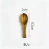 Cucharas Pequeñas de Madera en Stock Venta al por Mayor Cuchara para Miel Cuchara para Café Cuchara para Helado Cuchara de Madera Hogar Madera de Acacia Cuchara Pequeña