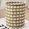 Cesta de armazenamento de tecido simples extra grande para casa Lecai algodão e linho lixeira dobrável cesta de armazenamento de roupas sujas